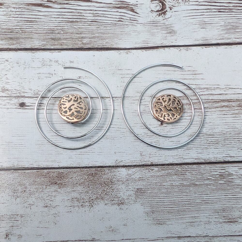 Earrings For Pierced Ears - Swirl Design